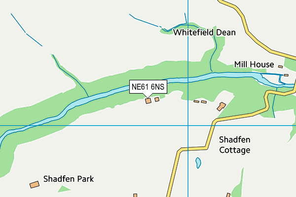 NE61 6NS map - OS VectorMap District (Ordnance Survey) NE61 6NS map - OS VectorMap District (Ordnance Survey)