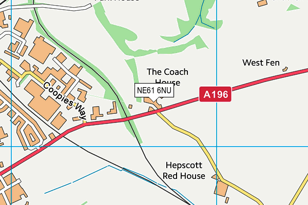 NE61 6NU map - OS VectorMap District (Ordnance Survey) NE61 6NU map - OS VectorMap District (Ordnance Survey)