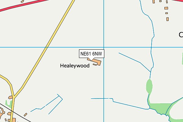 NE61 6NW map - OS VectorMap District (Ordnance Survey)