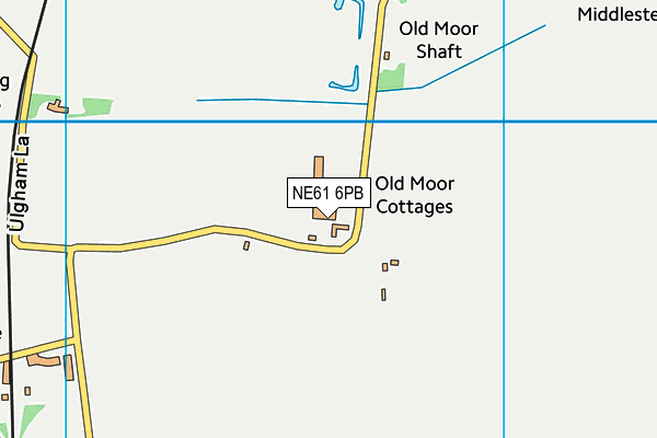 NE61 6PB map - OS VectorMap District (Ordnance Survey) NE61 6PB map - OS VectorMap District (Ordnance Survey)