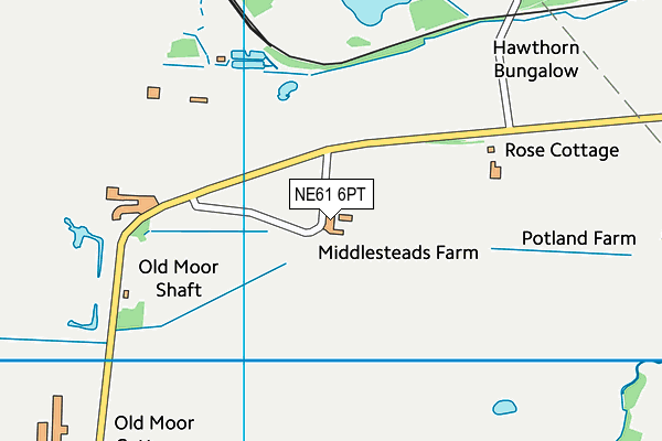 NE61 6PT map - OS VectorMap District (Ordnance Survey) NE61 6PT map - OS VectorMap District (Ordnance Survey)
