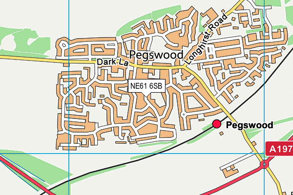 NE61 6SB map - OS VectorMap District (Ordnance Survey) NE61 6SB map - OS VectorMap District (Ordnance Survey)