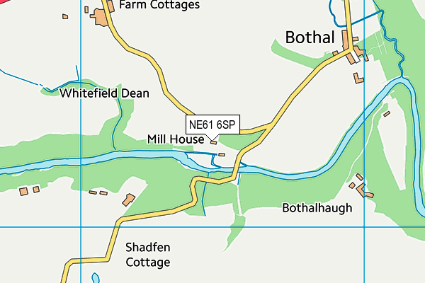 NE61 6SP map - OS VectorMap District (Ordnance Survey)
