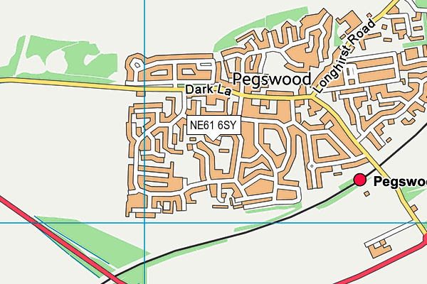 NE61 6SY map - OS VectorMap District (Ordnance Survey) NE61 6SY map - OS VectorMap District (Ordnance Survey)
