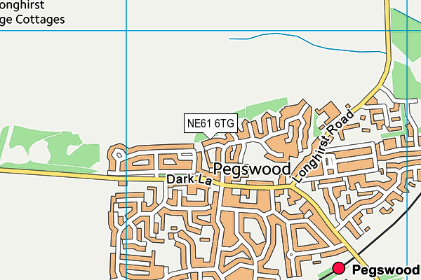 NE61 6TG map - OS VectorMap District (Ordnance Survey) NE61 6TG map - OS VectorMap District (Ordnance Survey)