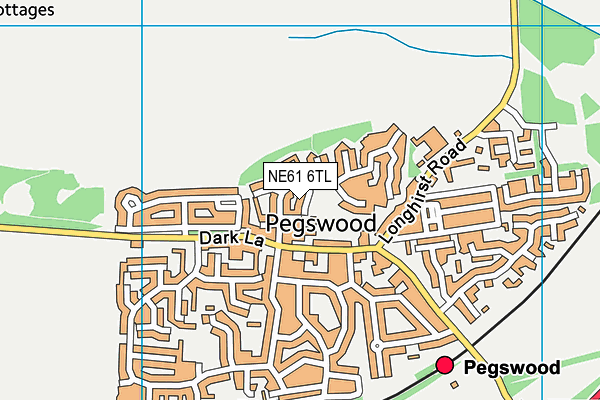 NE61 6TL map - OS VectorMap District (Ordnance Survey) NE61 6TL map - OS VectorMap District (Ordnance Survey)