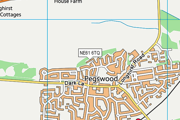 NE61 6TQ map - OS VectorMap District (Ordnance Survey)