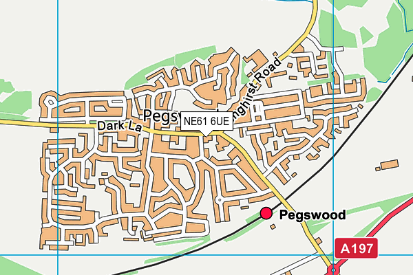 NE61 6UE map - OS VectorMap District (Ordnance Survey) NE61 6UE map - OS VectorMap District (Ordnance Survey)