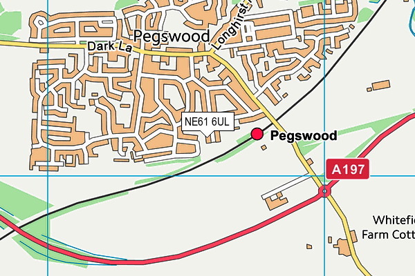 NE61 6UL map - OS VectorMap District (Ordnance Survey)