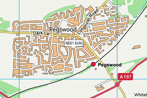 NE61 6UN map - OS VectorMap District (Ordnance Survey) NE61 6UN map - OS VectorMap District (Ordnance Survey)
