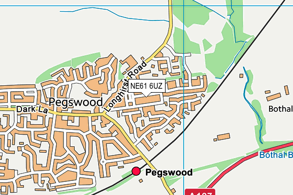 NE61 6UZ map - OS VectorMap District (Ordnance Survey) NE61 6UZ map - OS VectorMap District (Ordnance Survey)
