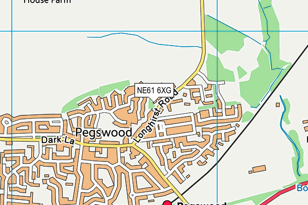 NE61 6XG map - OS VectorMap District (Ordnance Survey) NE61 6XG map - OS VectorMap District (Ordnance Survey)