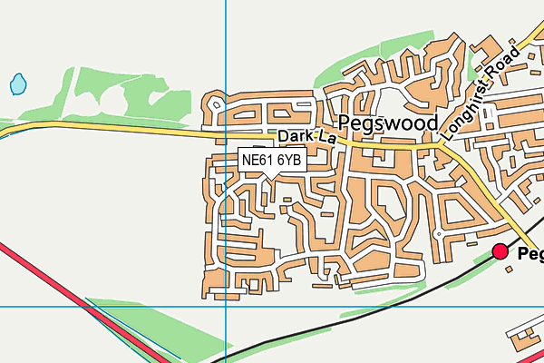 NE61 6YB map - OS VectorMap District (Ordnance Survey) NE61 6YB map - OS VectorMap District (Ordnance Survey)