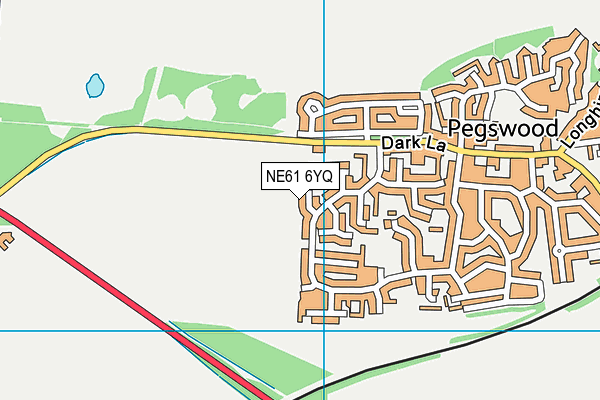 NE61 6YQ map - OS VectorMap District (Ordnance Survey)