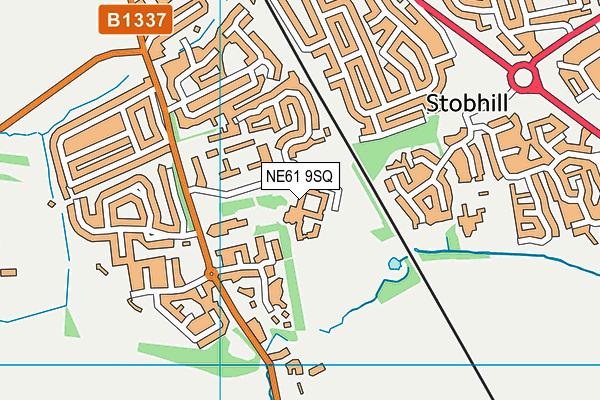 NE61 9SQ map - OS VectorMap District (Ordnance Survey) NE61 9SQ map - OS VectorMap District (Ordnance Survey)