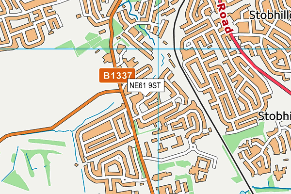 NE61 9ST map - OS VectorMap District (Ordnance Survey) NE61 9ST map - OS VectorMap District (Ordnance Survey)
