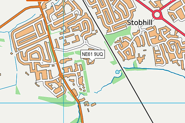 NE61 9UQ map - OS VectorMap District (Ordnance Survey) NE61 9UQ map - OS VectorMap District (Ordnance Survey)
