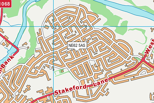 NE62 5AS map - OS VectorMap District (Ordnance Survey) NE62 5AS map - OS VectorMap District (Ordnance Survey)