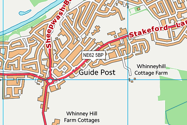 NE62 5BP map - OS VectorMap District (Ordnance Survey) NE62 5BP map - OS VectorMap District (Ordnance Survey)