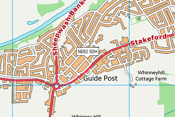 NE62 5DH map - OS VectorMap District (Ordnance Survey) NE62 5DH map - OS VectorMap District (Ordnance Survey)
