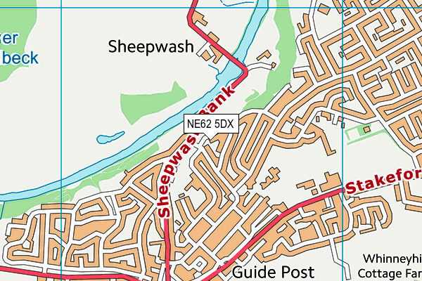 NE62 5DX map - OS VectorMap District (Ordnance Survey) NE62 5DX map - OS VectorMap District (Ordnance Survey)