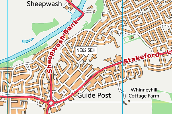 NE62 5EH map - OS VectorMap District (Ordnance Survey) NE62 5EH map - OS VectorMap District (Ordnance Survey)
