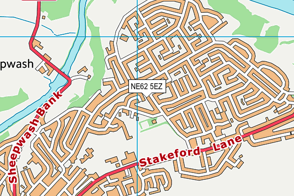 NE62 5EZ map - OS VectorMap District (Ordnance Survey) NE62 5EZ map - OS VectorMap District (Ordnance Survey)