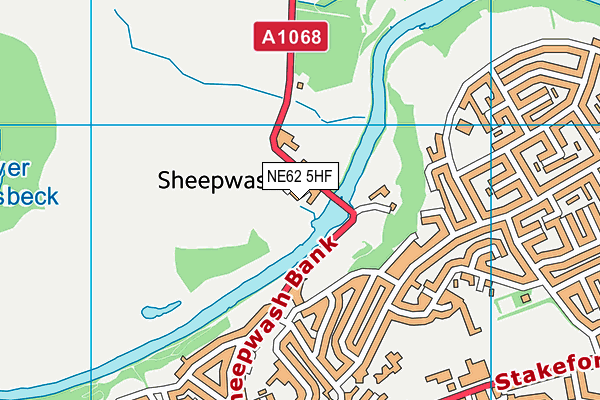 NE62 5HF map - OS VectorMap District (Ordnance Survey) NE62 5HF map - OS VectorMap District (Ordnance Survey)