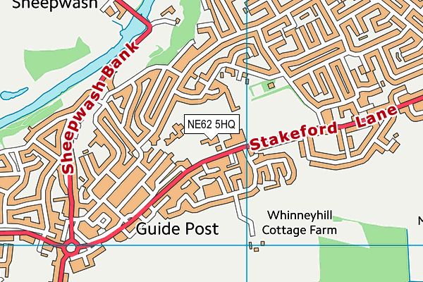 NE62 5HQ map - OS VectorMap District (Ordnance Survey) NE62 5HQ map - OS VectorMap District (Ordnance Survey)
