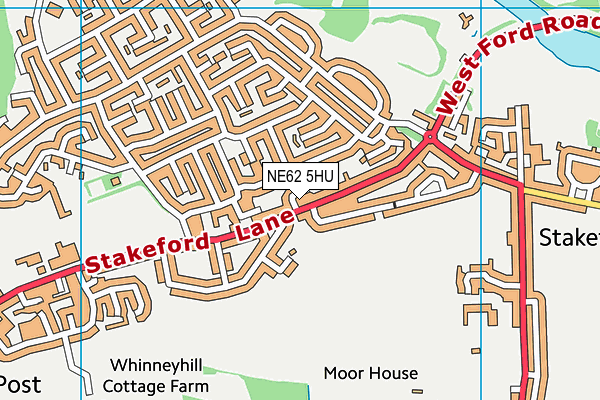 NE62 5HU map - OS VectorMap District (Ordnance Survey) NE62 5HU map - OS VectorMap District (Ordnance Survey)