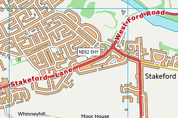NE62 5HY map - OS VectorMap District (Ordnance Survey) NE62 5HY map - OS VectorMap District (Ordnance Survey)