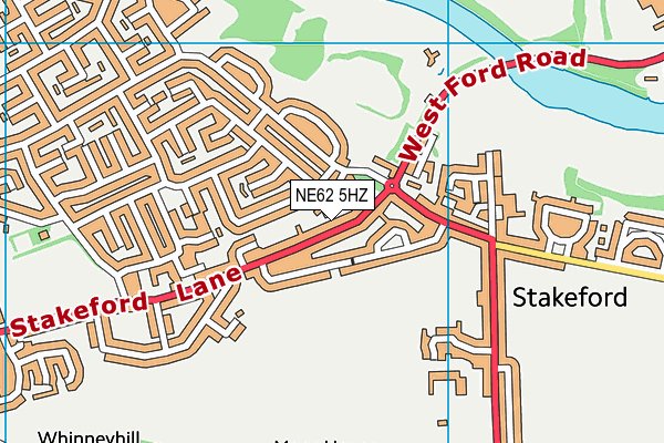 NE62 5HZ map - OS VectorMap District (Ordnance Survey) NE62 5HZ map - OS VectorMap District (Ordnance Survey)