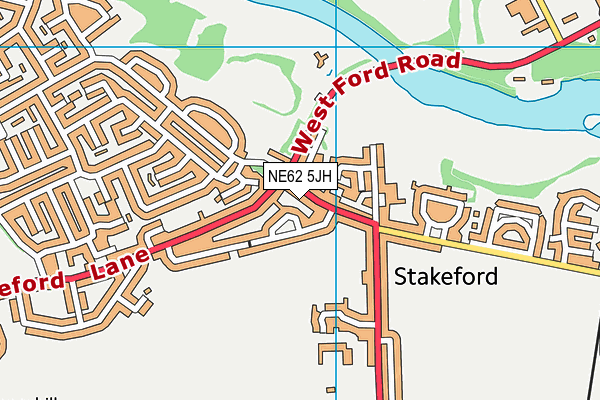 NE62 5JH map - OS VectorMap District (Ordnance Survey) NE62 5JH map - OS VectorMap District (Ordnance Survey)