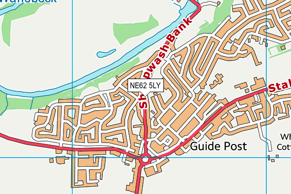 NE62 5LY map - OS VectorMap District (Ordnance Survey) NE62 5LY map - OS VectorMap District (Ordnance Survey)