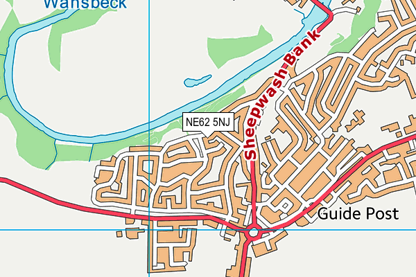 NE62 5NJ map - OS VectorMap District (Ordnance Survey) NE62 5NJ map - OS VectorMap District (Ordnance Survey)