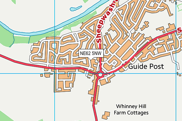 NE62 5NW map - OS VectorMap District (Ordnance Survey) NE62 5NW map - OS VectorMap District (Ordnance Survey)