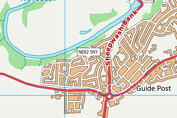 NE62 5NY map - OS VectorMap District (Ordnance Survey) NE62 5NY map - OS VectorMap District (Ordnance Survey)