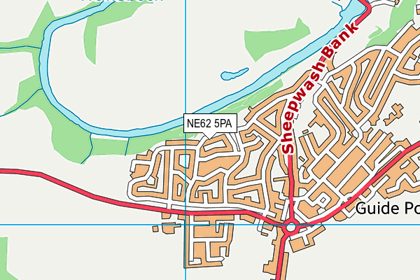NE62 5PA map - OS VectorMap District (Ordnance Survey) NE62 5PA map - OS VectorMap District (Ordnance Survey)