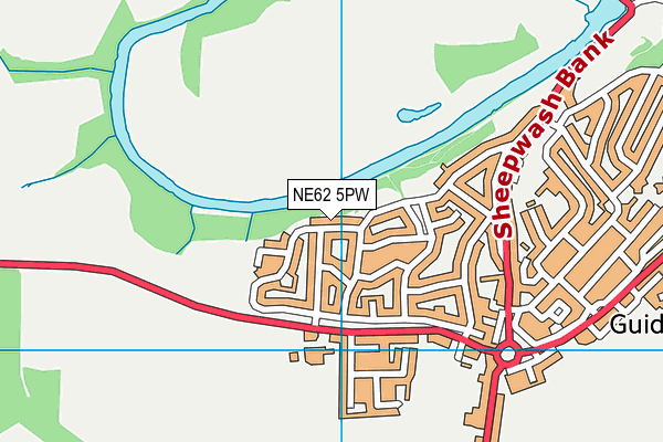 NE62 5PW map - OS VectorMap District (Ordnance Survey) NE62 5PW map - OS VectorMap District (Ordnance Survey)
