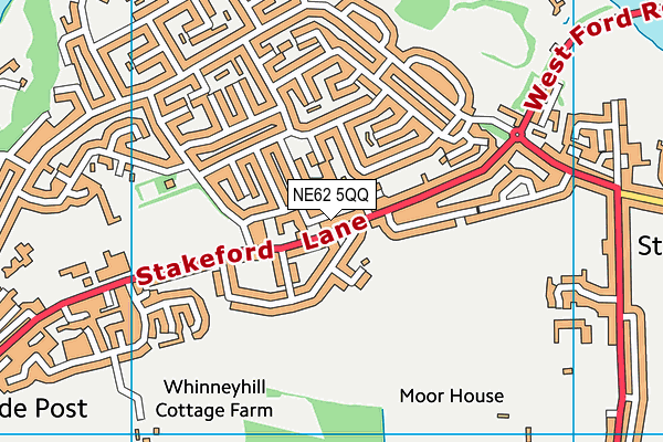 NE62 5QQ map - OS VectorMap District (Ordnance Survey) NE62 5QQ map - OS VectorMap District (Ordnance Survey)