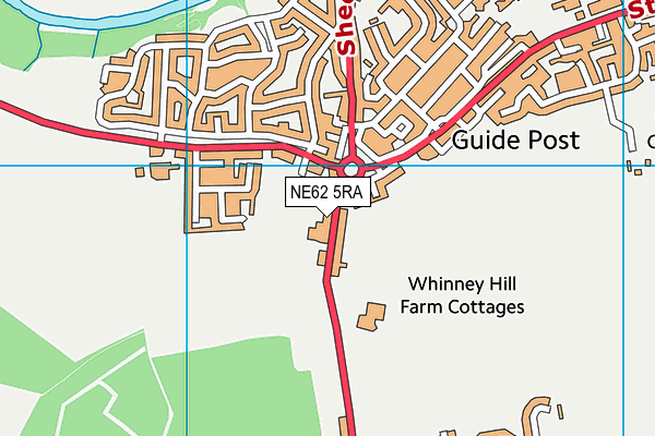 NE62 5RA map - OS VectorMap District (Ordnance Survey) NE62 5RA map - OS VectorMap District (Ordnance Survey)