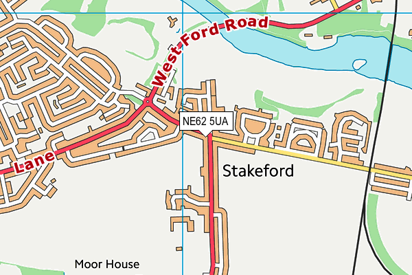 NE62 5UA map - OS VectorMap District (Ordnance Survey) NE62 5UA map - OS VectorMap District (Ordnance Survey)