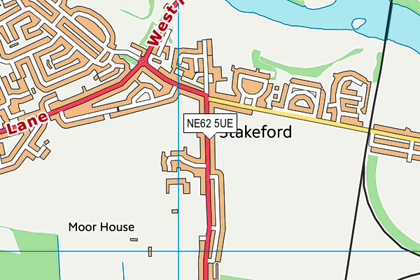 NE62 5UE map - OS VectorMap District (Ordnance Survey) NE62 5UE map - OS VectorMap District (Ordnance Survey)