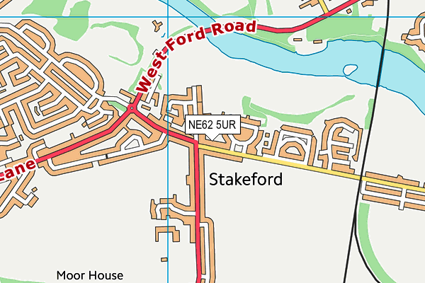 NE62 5UR map - OS VectorMap District (Ordnance Survey) NE62 5UR map - OS VectorMap District (Ordnance Survey)