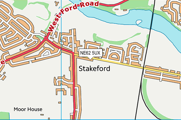 NE62 5UX map - OS VectorMap District (Ordnance Survey) NE62 5UX map - OS VectorMap District (Ordnance Survey)