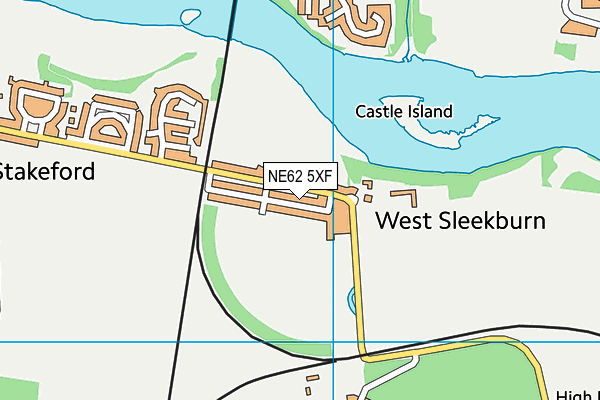 NE62 5XF map - OS VectorMap District (Ordnance Survey) NE62 5XF map - OS VectorMap District (Ordnance Survey)