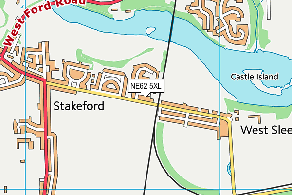 NE62 5XL map - OS VectorMap District (Ordnance Survey) NE62 5XL map - OS VectorMap District (Ordnance Survey)