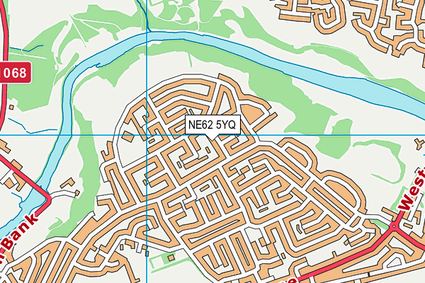 NE62 5YQ map - OS VectorMap District (Ordnance Survey) NE62 5YQ map - OS VectorMap District (Ordnance Survey)