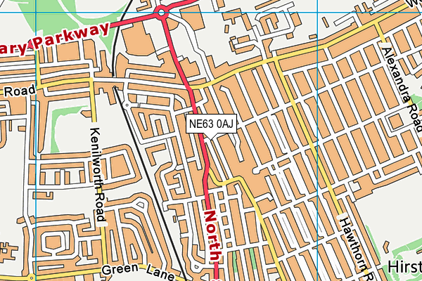 NE63 0AJ map - OS VectorMap District (Ordnance Survey) NE63 0AJ map - OS VectorMap District (Ordnance Survey)