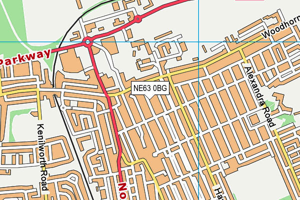 NE63 0BG map - OS VectorMap District (Ordnance Survey) NE63 0BG map - OS VectorMap District (Ordnance Survey)